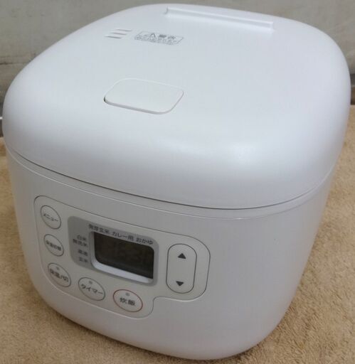 エイブイ：無印良品 しゃもじ置き付き炊飯器 MJ-RC3A2 3合炊き 2021年製