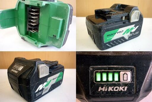 ☆HiKOKI コードレスディスクグラインダ G3610DB 充電式 バッテリ付き BSL36A18 マルチボルトバッテリ ハイコーキ