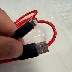 iPhone 充電ケーブル　赤色　2m 断線に強いの画像