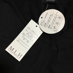【新品】M.L.H黒ミニワンピⓂ️sizeの画像