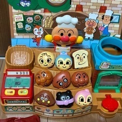 アンパンマン玩具３点①パン工場  ②  のっけてポン! クレープもいかが③炊飯器セットの画像