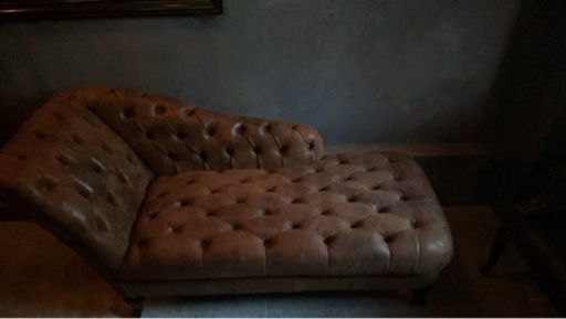 ヴィンテージレザー調カウチソファ【3人掛け】