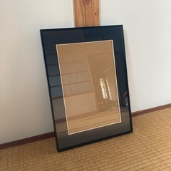 ガラス製　アルミフレーム　額縁の画像