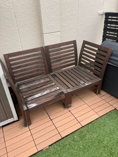 訳あり緊急値下げ‼︎ IKEA 屋外用　ガーデンソファ　クッションセット(2セット)