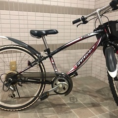 【お取引中】自転車  24インチ 子ども用  6段変速の画像