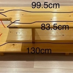 値下げ木製　テレビボードの画像