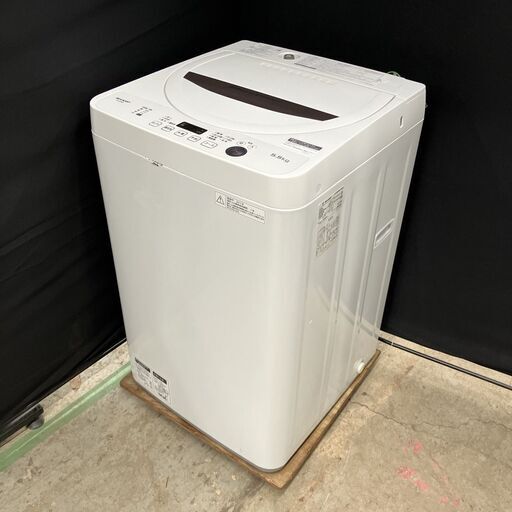 シャープ 5.0kg 単身用洗濯機 ES-GA5B-W 2017年製 単身用