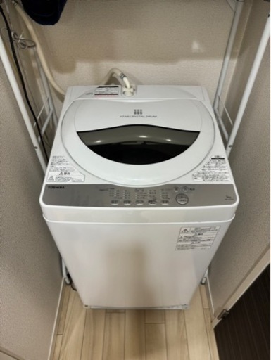 受け渡し予定者決定【TOSHIBA】2019年製　全自動洗濯機　AW-5G6 家電 生活家電 洗濯機