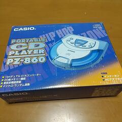 ほぼ未使用 ポータブル CDプレーヤー カシオPZ-860 の画像
