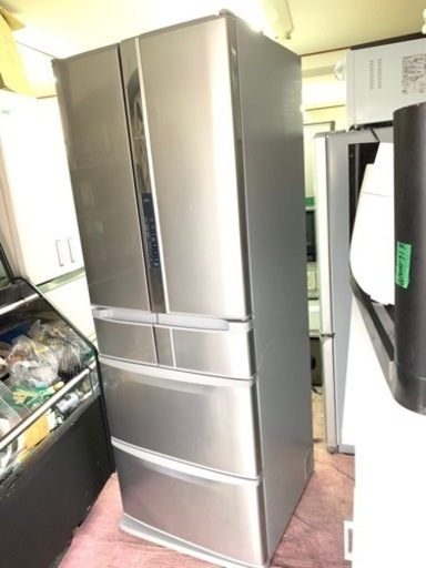 北九州市内配送無料　保証付き　日立 HITACHI R-SF440CM SH [冷蔵庫（441L・フレンチドア） 6ドア ハイブライト