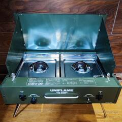 ユニフレーム ツインバーナー US-2400 アウトドア コンロ キャンプ 屋外の画像
