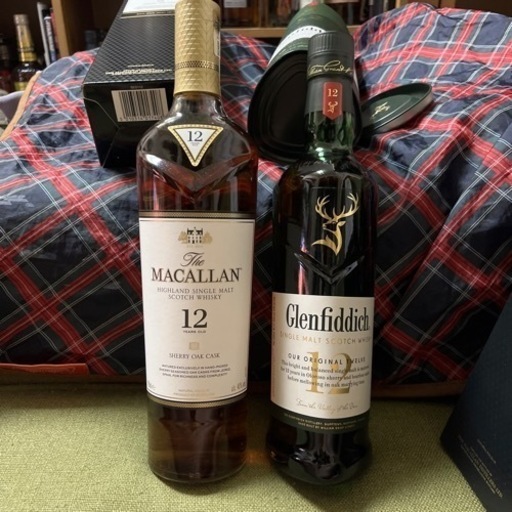 2本セット　マッカラン　シェリーオーク12年　グレンフィデック12年　セット　シングルモルトウイスキー　山崎　白州