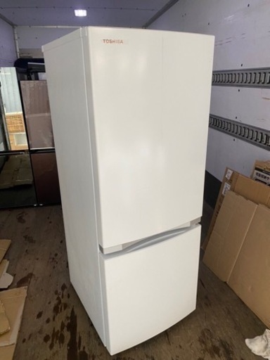 北九州市内配送無料　保証付き　2020年　東芝 TOSHIBA GR-R15BS（W） [冷蔵庫 （153L・右開き） 2ドア パールホワイト]