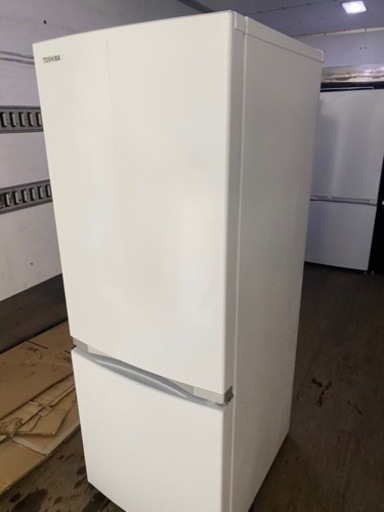北九州市内配送無料　保証付き　2020年　東芝 TOSHIBA GR-R15BS（W） [冷蔵庫 （153L・右開き） 2ドア パール