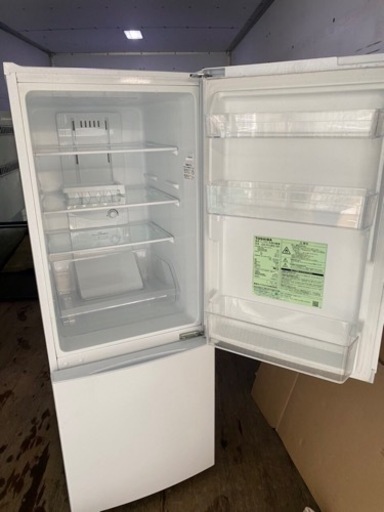 北九州市内配送無料　保証付き　2020年　東芝 TOSHIBA GR-R15BS（W） [冷蔵庫 （153L・右開き） 2ドア パール