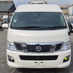 ワンオーナー!!NV350キャラバンDXディーゼルEXパックワイドハイルーフ/車検1年付/カロッツェリアナビ/Bカメラ/ベッドキット/シャワーポンプの画像