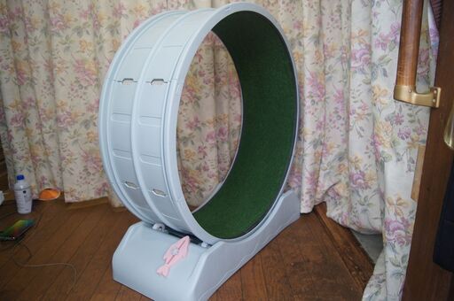 ★新品です★【天気に関係なく運動不足を解消】静音設計のキャットホイールは、ホイールが回転するので室内でも思いっきり全力疾走可能。猫ちゃん以外にも、小型犬に対応し、お外に散歩に出かけるのが難しい高齢犬でも、おうちで運動できます。