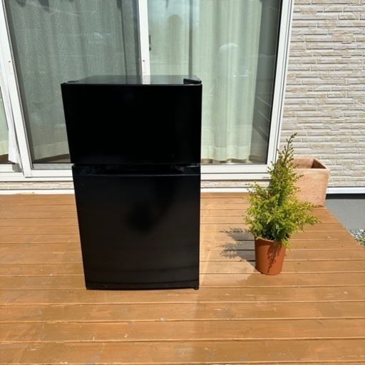 2020年製ノンフロン冷凍冷蔵庫87L ブラック