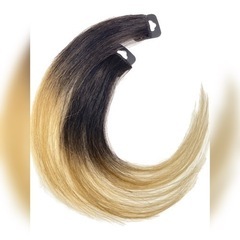 【新品】CL#1B/27 100%人毛　ストレート　クリップエク...
