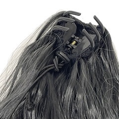 【新品】POBD#3 耐熱性　ポニーテールウィッグ　ロングカール　グレー　グラデの画像