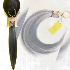 【新品】PR#10 ポニーテールリング　リング付きエクステ　耐熱性　エクステの画像