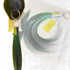 【新品】PR#12 ポニーテールリング　リング付きエクステ　耐熱性　エクステの画像