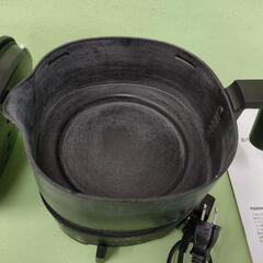 【中古品】シロカ shiroka 電気ケトル シロカ おりょうりケトル ちょいなべ ブラック SKM251Kの画像