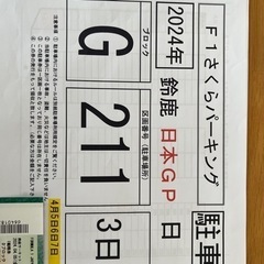 F1鈴鹿チケットの画像