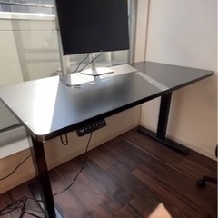 【購入１か月】Flexispot EF1 天板ブラック 140*70cm 電動昇降デスク 