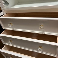 ビーカンパニー　ガラスキャビネット ビーカンパニー キャビネット 茶色 ガラス 廃盤品 フラップ扉 130