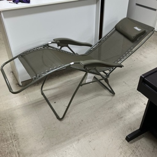 ロ2404-105 coleman インフィニティチェア カーキ キズ汚れ有り