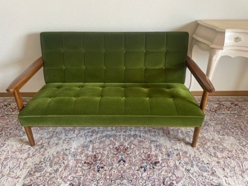 カリモク60 Kチェア 注文 2シーター タープグリーン