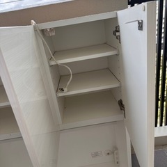 ニトリ、キッチン収納、食器棚、コンセント付きの画像