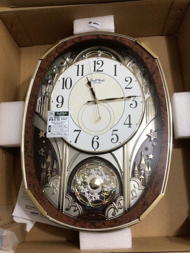 新品未使用　掛け時計　リズム電波からくり時計