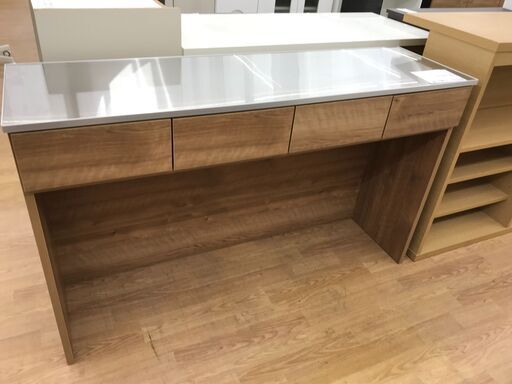 ★ジモティ割あり★  カウンター ナチュラル H85×W139×D40 クリーニング済み KJ4804