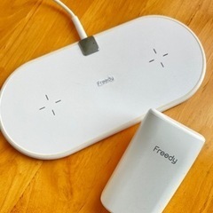 【10/10以降処分の可能性あり】２口　置き型　充電器　Qi  ...