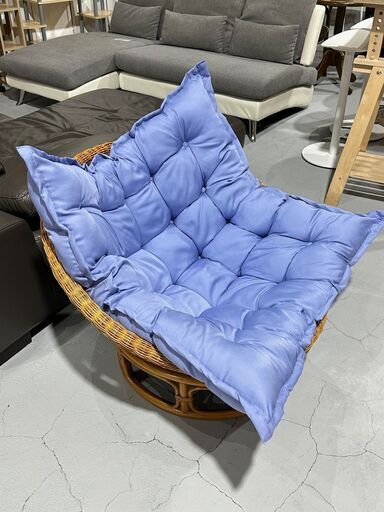 ★ラタンチェア★ ラタンソファ シングルソファ 一人掛け クッション付き くつろぎ リビング リゾート アジアン