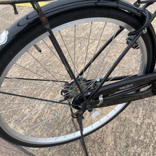 【都内/千葉市引取】自転車27インチ カゴ/鍵/ライト付