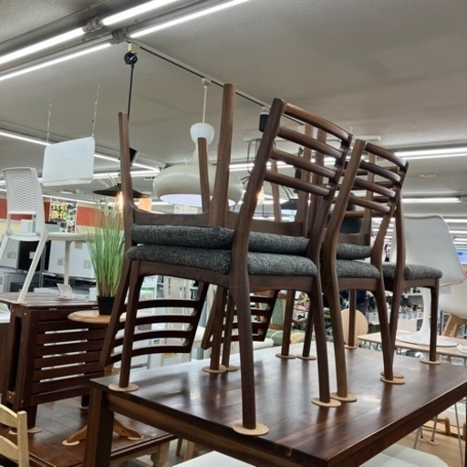 ?モダンstyle?シギヤマ家具 天然木 ダイニング6点セット?692