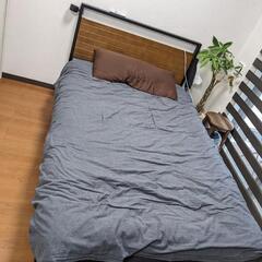 家具 ベッド セミダブルベッドの画像