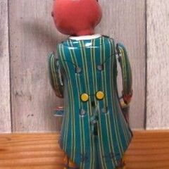 T.K TOYS【WIND UP ゼンマイ Happy Bunny ハッピー バニー 太鼓叩きのウサギ】復刻ブリキのオモチャ人形フィギュア■北原 照久コレクション 日本製の画像