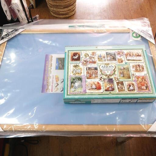 未使用 不思議の国のアリス テニエル コレクション 1000ピース ジグソーパズル 額付き
