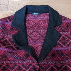 マリエラブラーニ　MARIELLA BURANI　NOTIZIE カーディガン　ワインレッド　Sサイズの画像