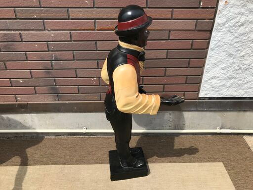 EA183)アンティーク インテリア 置物 人形 ヨーロッパ輸入品 幅：約30cm 高さ：約95cm 奥行：約22cm 中古品【取りに