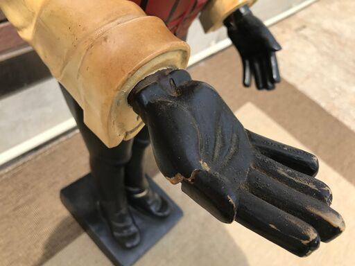 EA183)アンティーク インテリア 置物 人形 ヨーロッパ輸入品 幅：約30cm 高さ：約95cm 奥行：約22cm 中古品【取りに