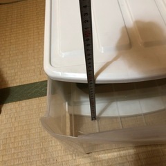 クリアケース38×21×74  2台雑貨 家庭用品 の画像