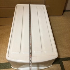 クリアケース38×21×74  2台雑貨 家庭用品 の画像