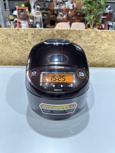 【ZOJIRUSHI】像印 圧力IH炊飯ジャー NP-ZU10 5.5合 2021年 極め炊き キッチン家電 ダークブラウン
