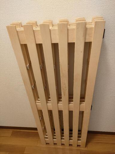 すのこベッド セミダブルサイズ 折りたたみ式
