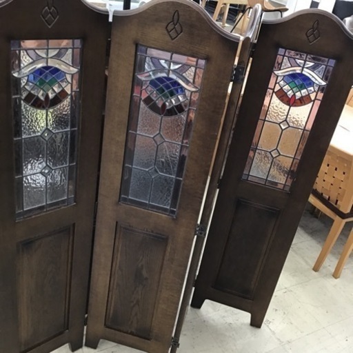 アンティーク調 パーテーション 割れ有り